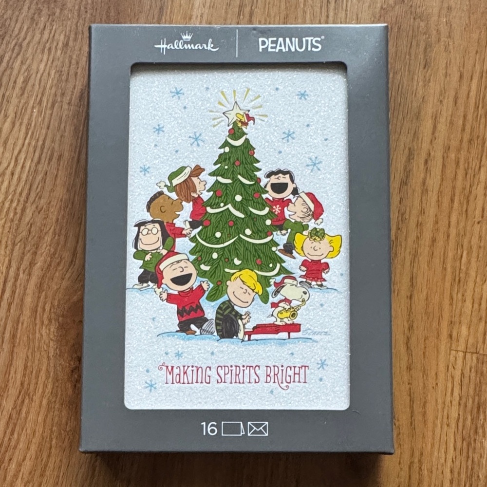 Hallmark Peanuts Christmas Card Set - Festive Multicolor Design